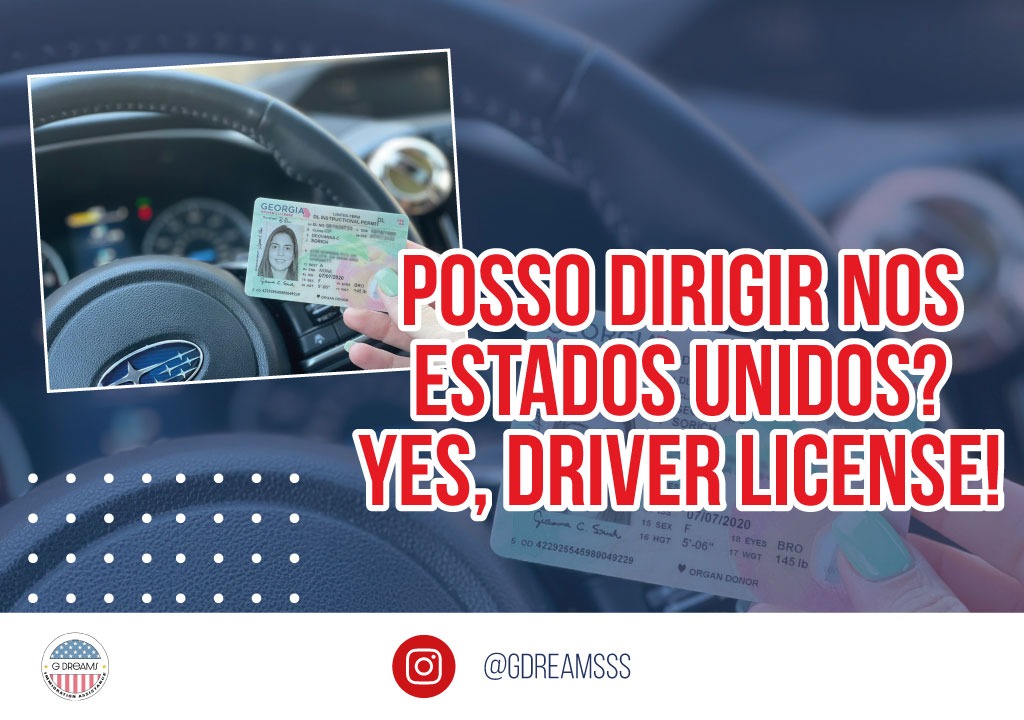 Posso dirigir nos Estados Unidos? Yes, Driver License.